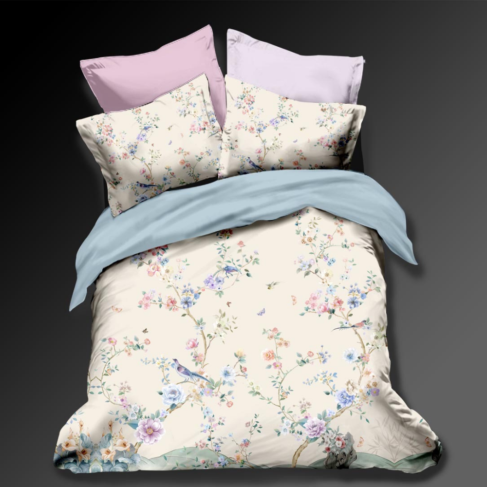 385 TC Digital Print Bedsheet Set (New Technology Digital Printing)