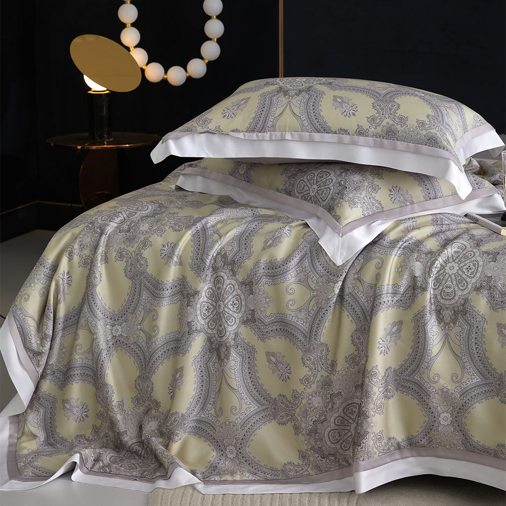 The Jamawar Collection Tencel Summer Quilt, Ultra LightWeight (Natural Wood Pulp Tencel Quilt)