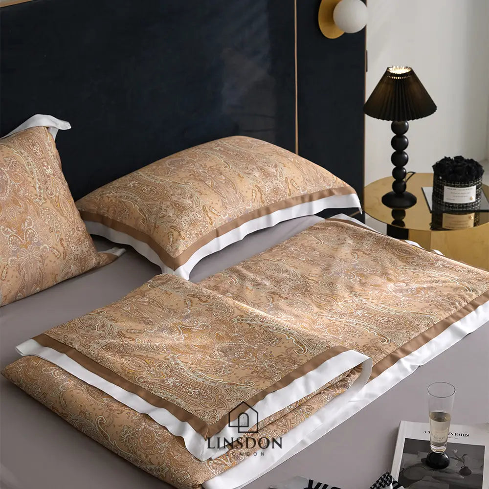 The Jamawar Collection Tencel Summer Quilt, Ultra LightWeight (Natural Wood Pulp Tencel Quilt)