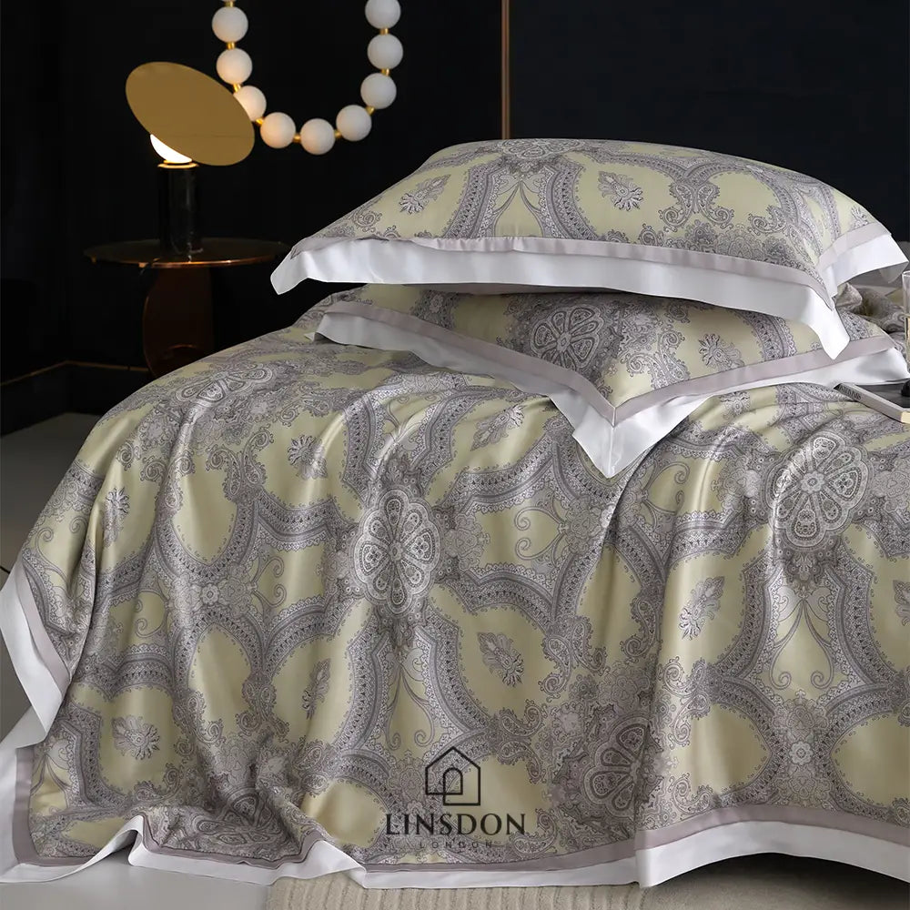 The Jamawar Collection Tencel Summer Quilt, Ultra LightWeight (Natural Wood Pulp Tencel Quilt)